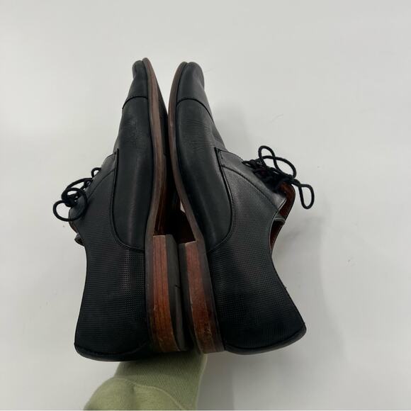 Florsheim Postino Cap Toe Oxford Black Leather Formal Men’s Shoes - Picture 7 of 9